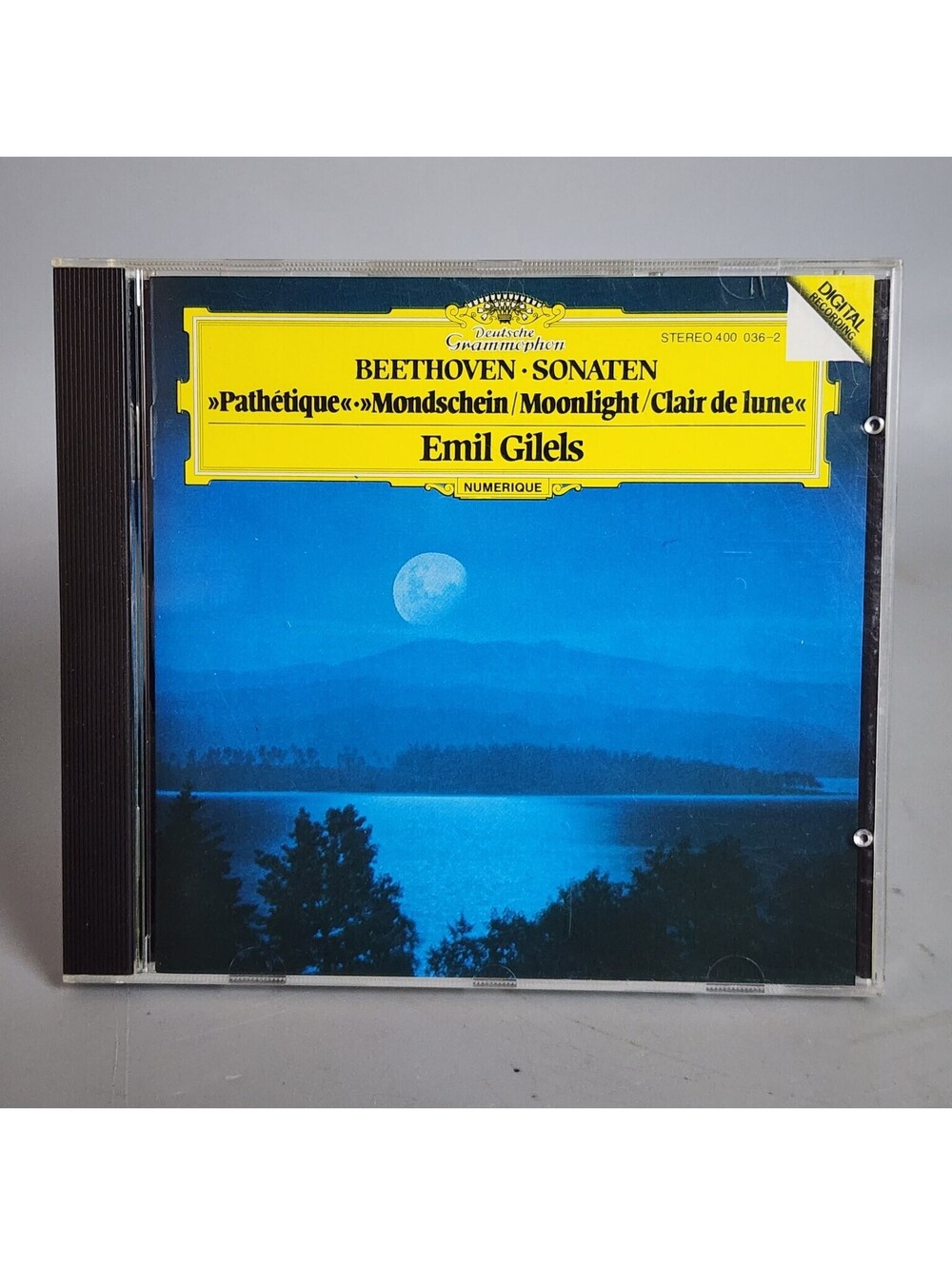 Beethoven Sonatas Pathetique Moonlight Emil Gilels CD Deutsche Grammophon 400